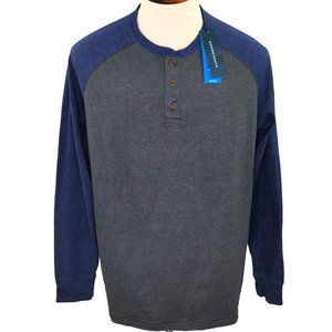 Saddlebred Flex Carbon Mens XL Henley Shirt L/S